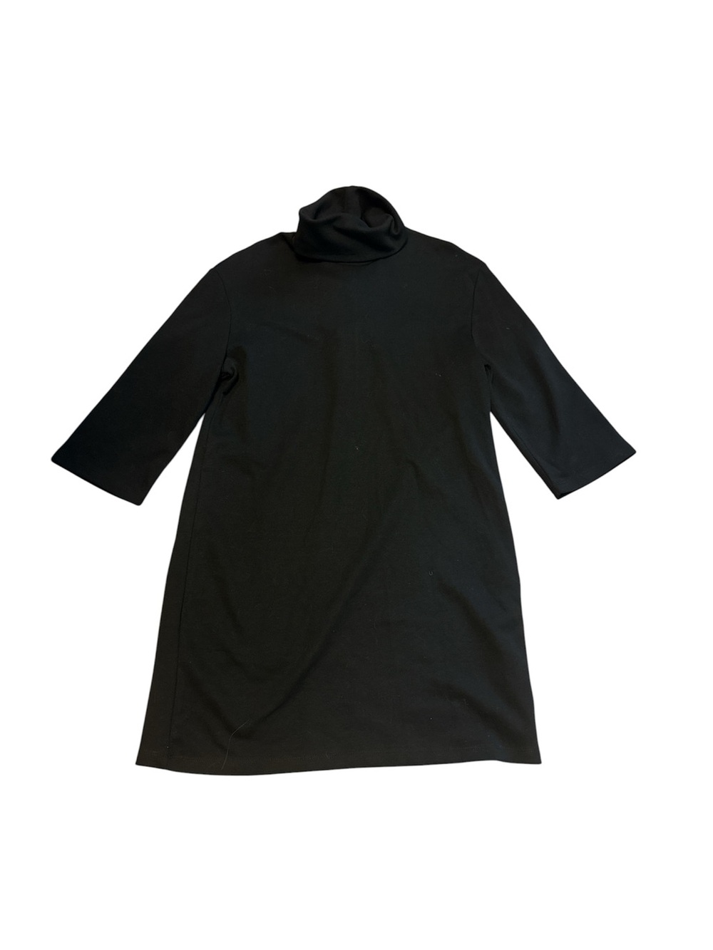 Zara Black Midi Turtleneck Dress